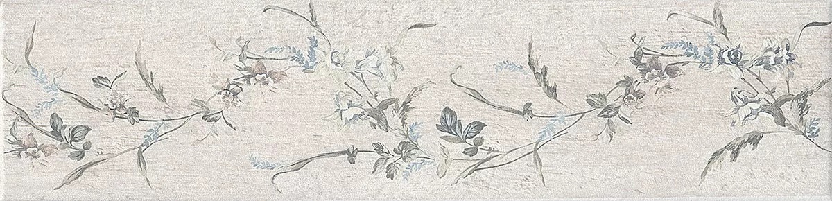 KERAMA MARAZZI Кантри Шик белый матовый декорированный 9,9x40,2x0,8