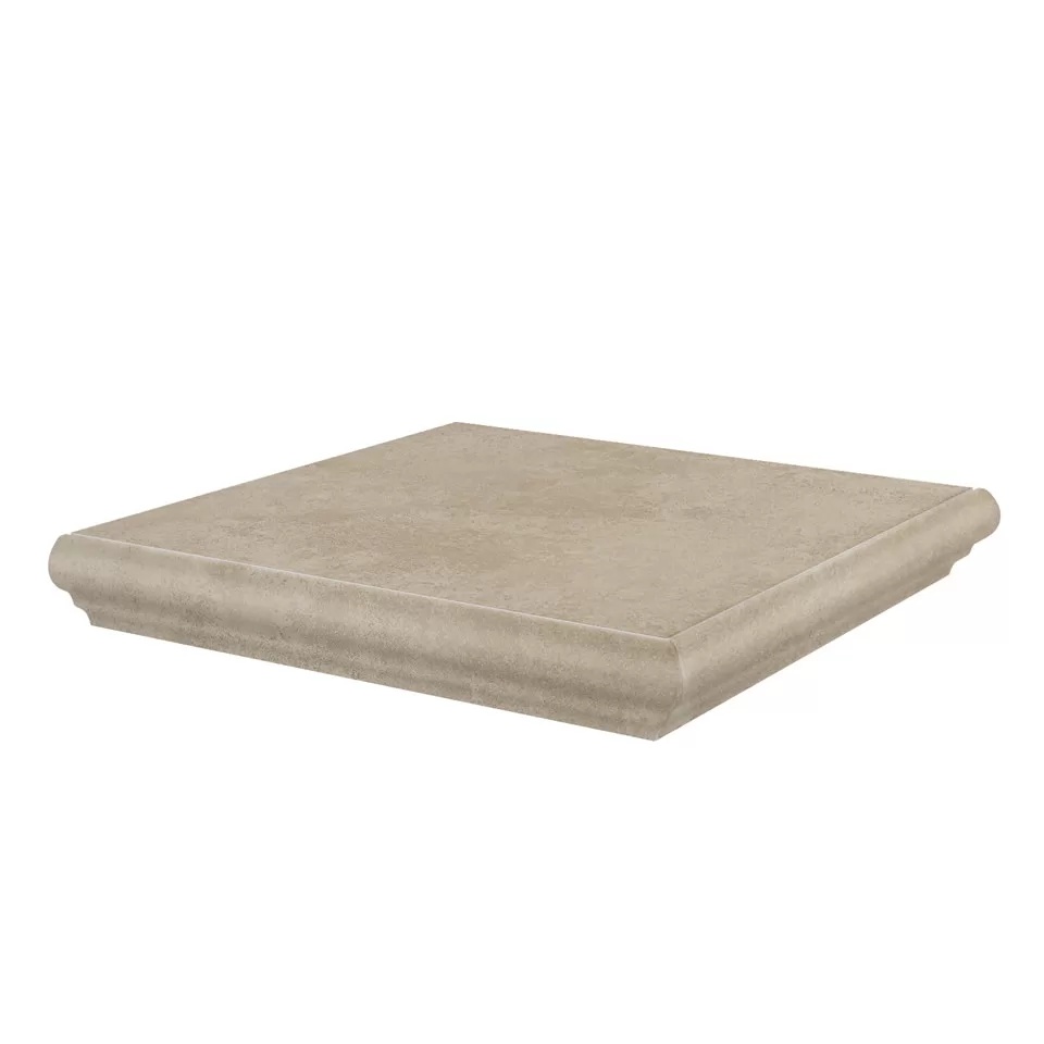 KERAMA MARAZZI Ступень угловая Хадду бежевый матовый 34x34x0,8