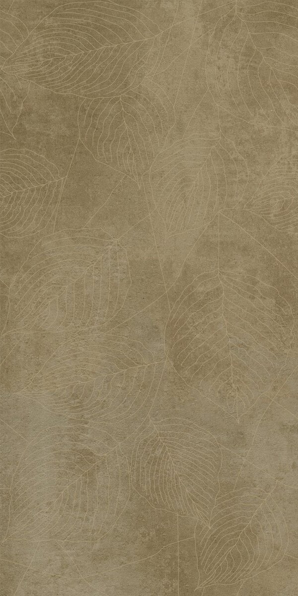 GIGACER Concrete Signs Beige Leaves 60x120