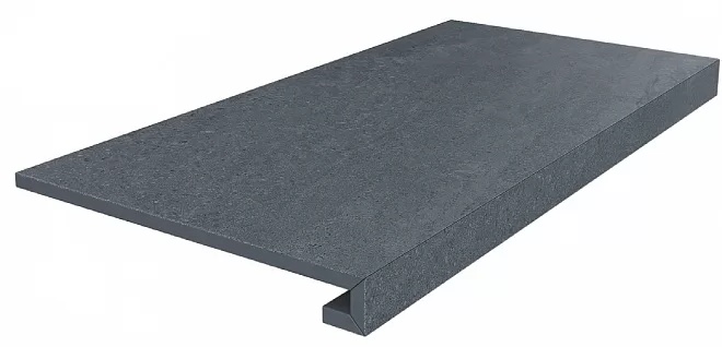 KERAMA MARAZZI Ступень клееная Про Матрикс антрацит обрезной 33x60x0,9