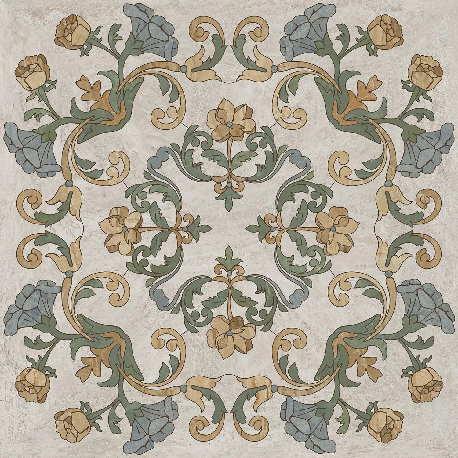 KERAMA MARAZZI Декор Эвора центр глянцевый 60x60x0,9
