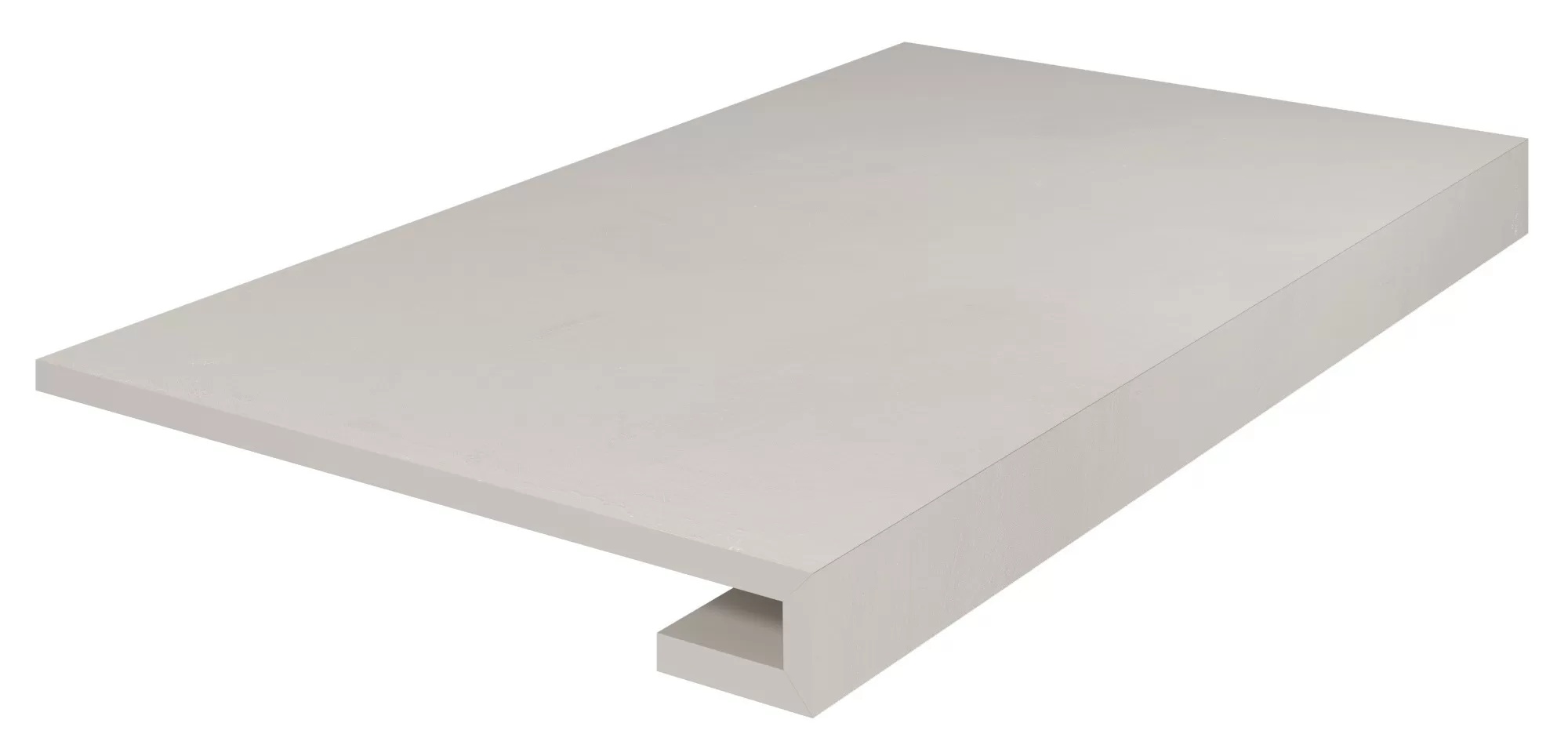 KERAMA MARAZZI Ступень клееная Онда серый светлый натуральный обрезной 33x60x0,9
