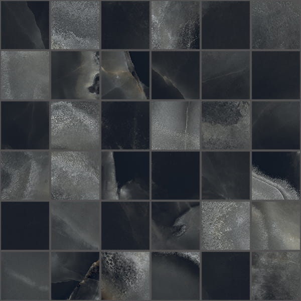 TAGINA Onice Reale Mos Nero Nat/Ret 30x30
