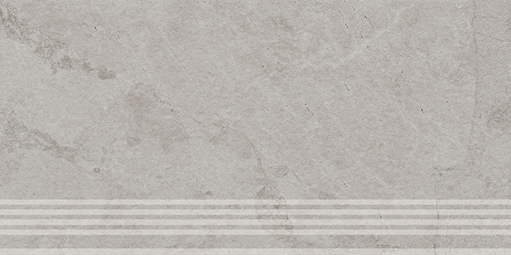KERAMA MARAZZI Ступень Сплит серый светлый матовый обрезной 30x60x0,8