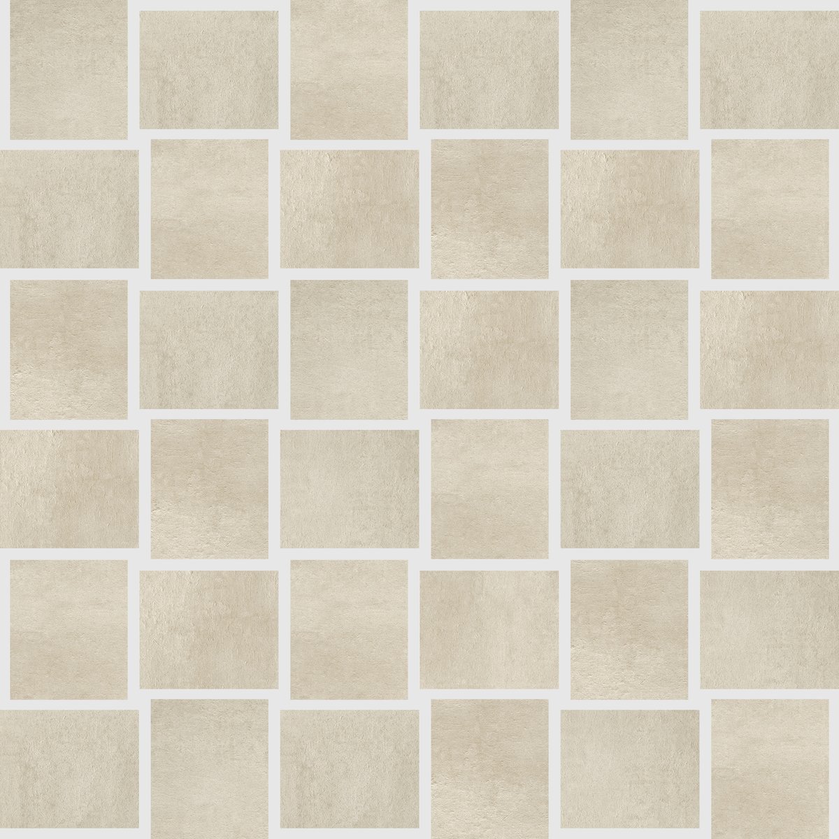 GIGACER Concrete Action Mosaic White 30x30