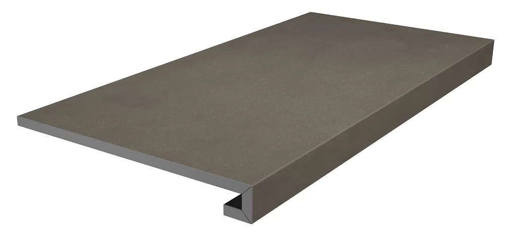 KERAMA MARAZZI Ступень клееная Про Чементо коричневый тёмный матовый 33x60x0,9