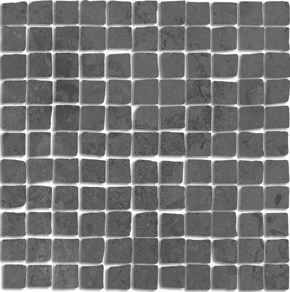 KERAMA MARAZZI Декор Про Лаймстоун Спакко мозаичный серый тёмный матовый 20х20х0,9