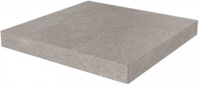 KERAMA MARAZZI Ступень угловая клееная Про Стоун серый  33x33x0,9
