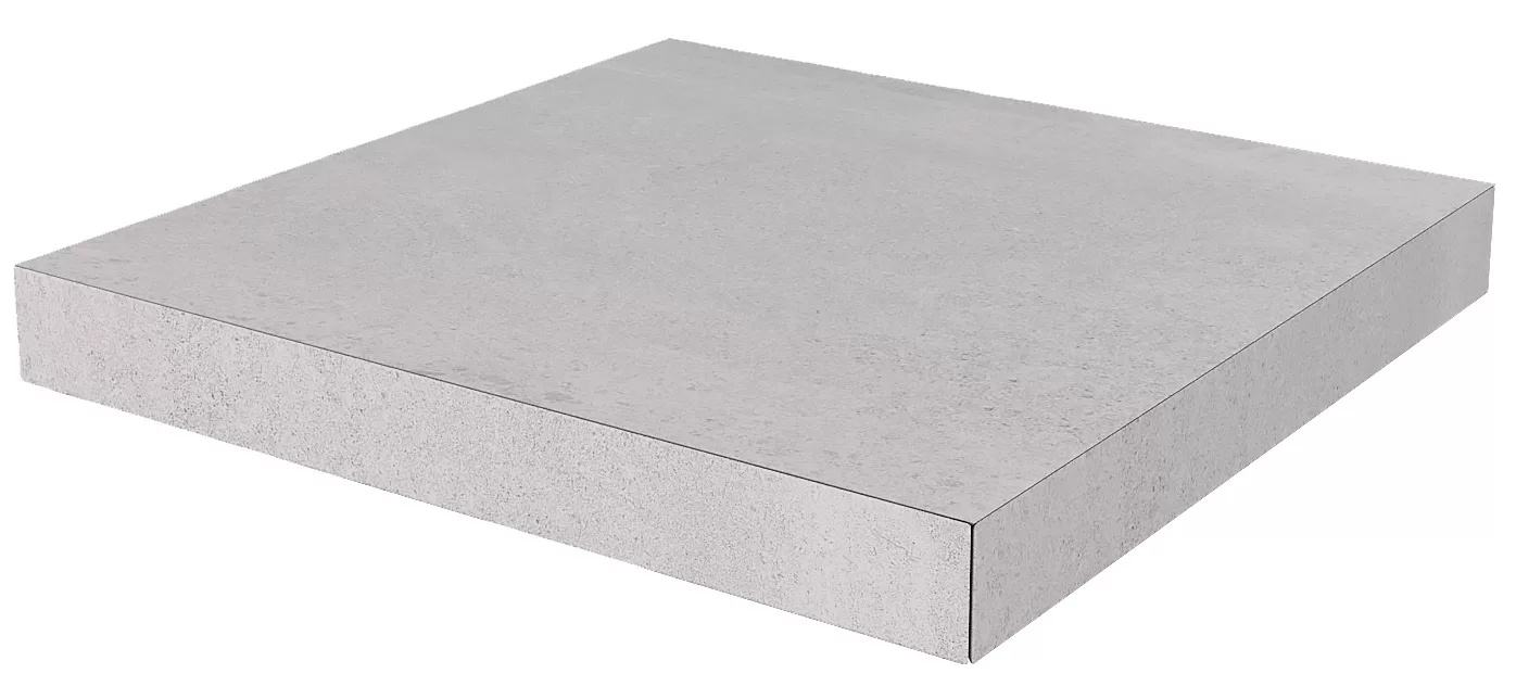 KERAMA MARAZZI Ступень угловая клееная Про Матрикс серый светлый 33x33x0,9