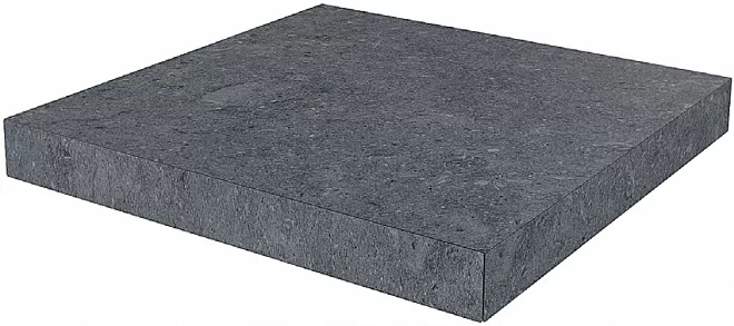 KERAMA MARAZZI Ступень угловая клееная Роверелла серый темный 33x33x0,9