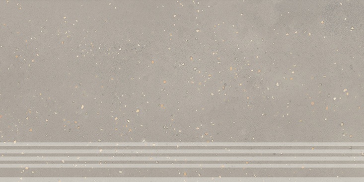 KERAMA MARAZZI Ступень Пунтум серый светлый матовый обрезной 30x60x0,8