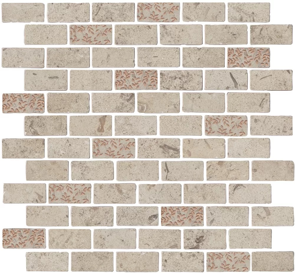 KERAMA MARAZZI Декор Про Лаймстоун Антика 2 мозаичный бежевый матовый 32х30х0,9