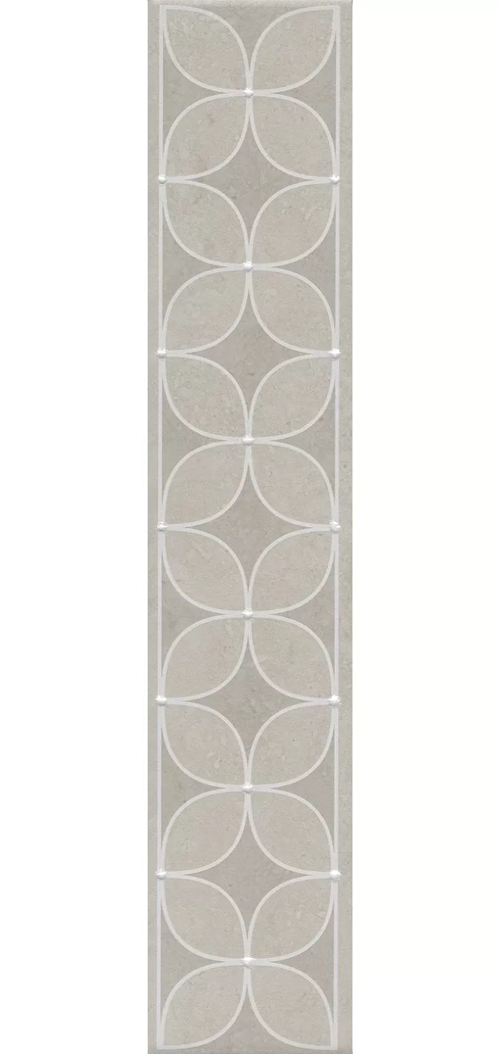 KERAMA MARAZZI Бордюр Туф бежевый светлый матовый 40,2x7,7x0,8