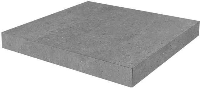 KERAMA MARAZZI Ступень угловая клееная Фондамента серый 33x33x0,9