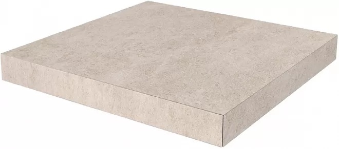 KERAMA MARAZZI Ступень угловая клееная Роверелла бежевый 33x33x0,9