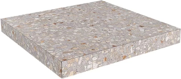 KERAMA MARAZZI Ступень угловая клееная Терраццо бежевый  33x33x0,9