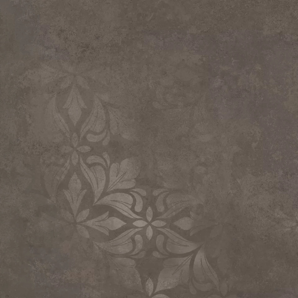 KERAMA MARAZZI Хадду коричневый матовый декорированный 40,2x40,2x0,8