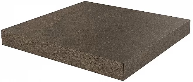 KERAMA MARAZZI Ступень угловая клееная Про Стоун коричневый  33x33x0,9