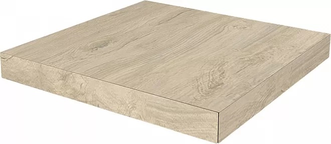 KERAMA MARAZZI Ступень угловая клееная левая Сальветти капучино светлый 33x33x0,9