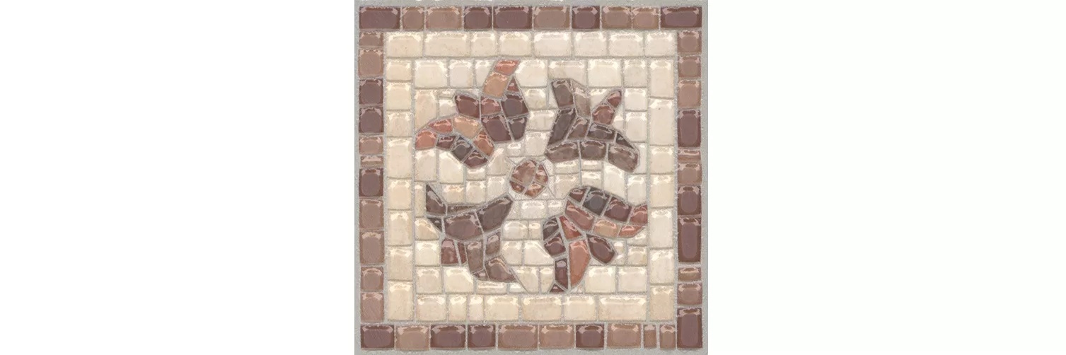 KERAMA MARAZZI Вставка Пантеон лаппатированный обрезной 9,6x9,6x0,8