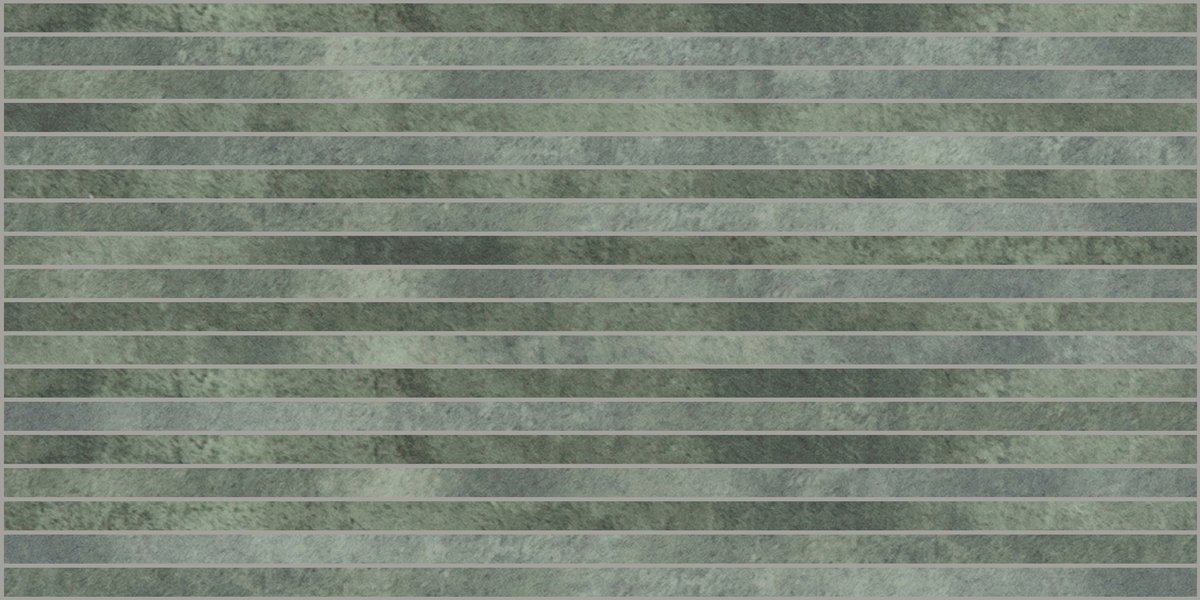 GIGACER Krea Green Krea Ret. Stripes Mosaic 30x60