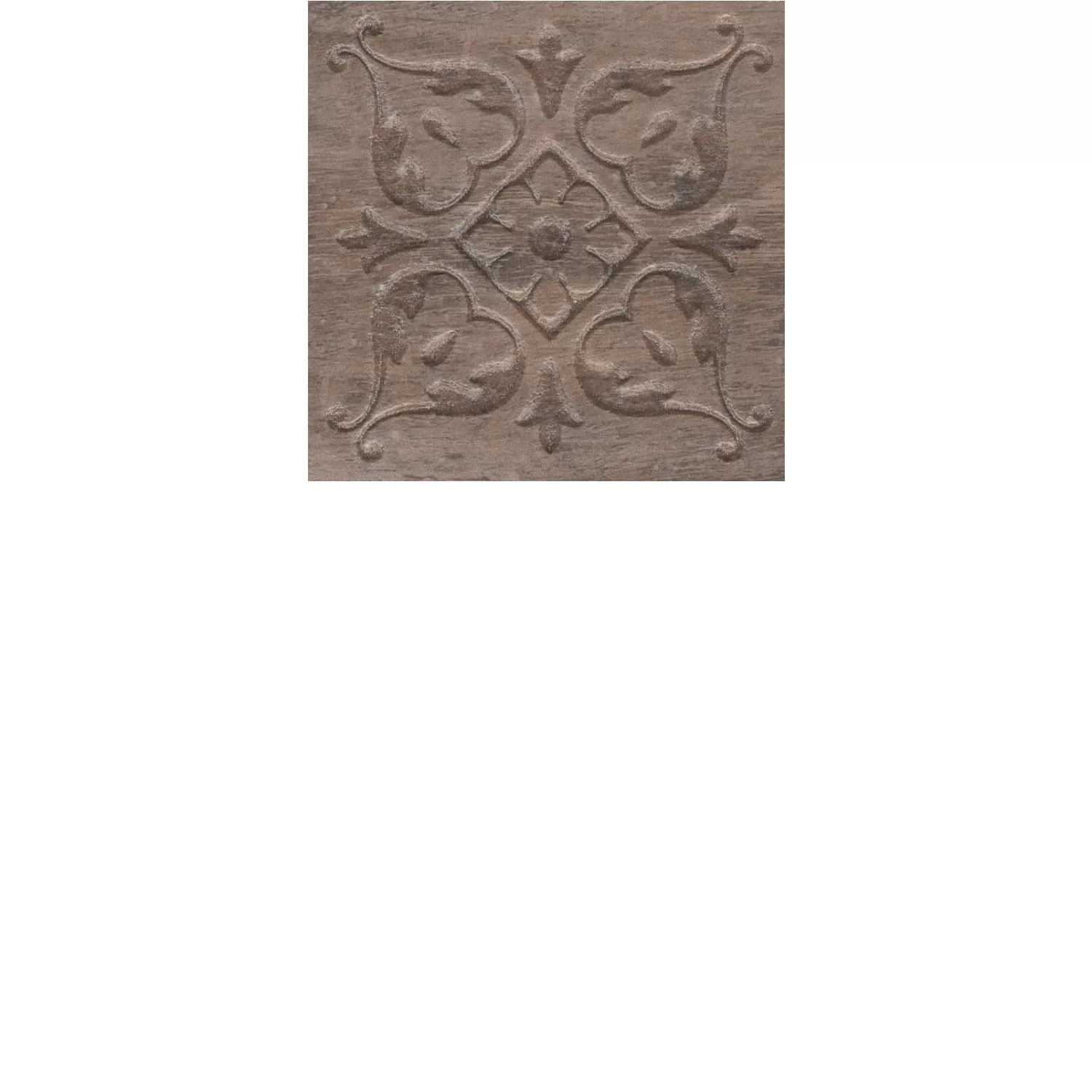 KERAMA MARAZZI Вставка Браш Вуд коричневый тёмный  9,9x9,9x0,8 (2_SG1550)