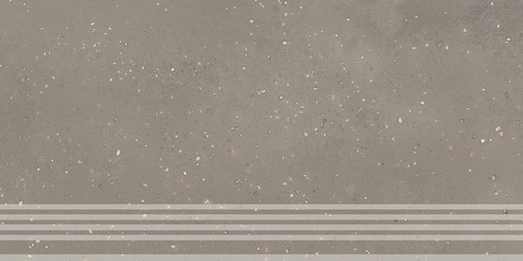 KERAMA MARAZZI Ступень Пунтум серый матовый обрезной 30x60x0,8