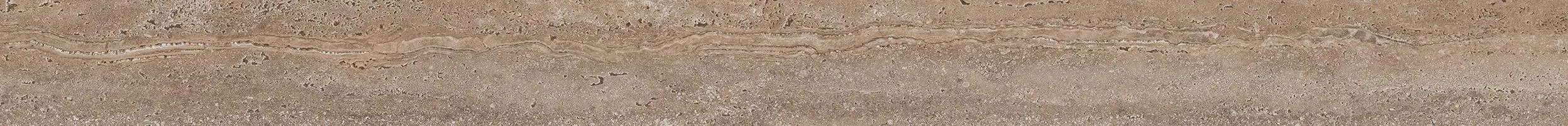 KERAMA MARAZZI Подступенок Про Травертин коричневый светлый матовый обрезной 119,5x10,7x0,9