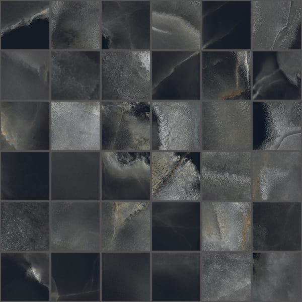 TAGINA Onice Reale Mos Nero Nat/Ret 30x30