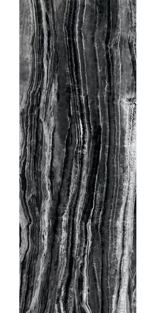 KERAMA MARAZZI Surface Laboratory/Гемма черно-белый лаппатированный обрезной 119,5x320x0,6