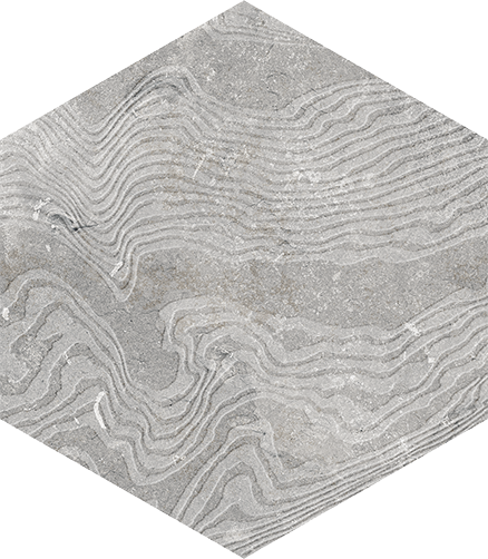 TAGINA Namur Esagon Astrid Cendre 25x22