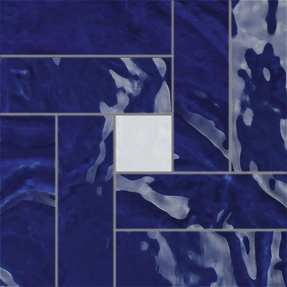 CIR Tadelakt Mos Casablanca Blu 25x25