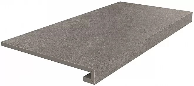 KERAMA MARAZZI Ступень клееная Про Стоун серый темный 33x60x0,9