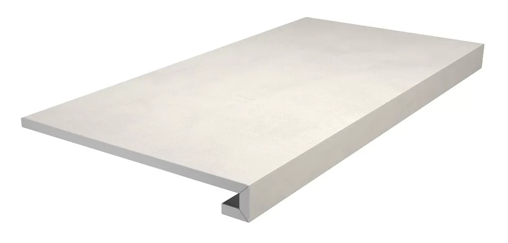 KERAMA MARAZZI Ступень клееная Про Чементо серый светлый матовый 33x60x0,9