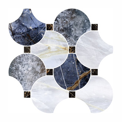 NAXOS Serenade Mosaico Circle Blue 29x29
