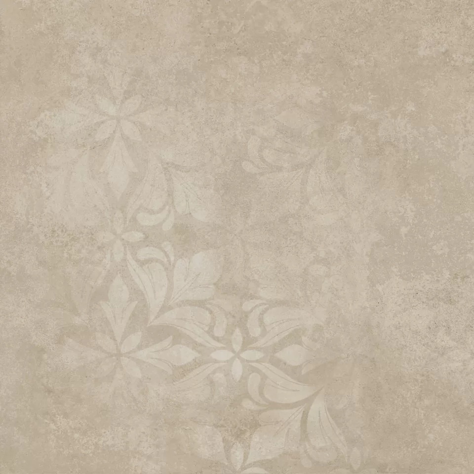 KERAMA MARAZZI Хадду бежевый матовый декорированный 40,2x40,2x0,8