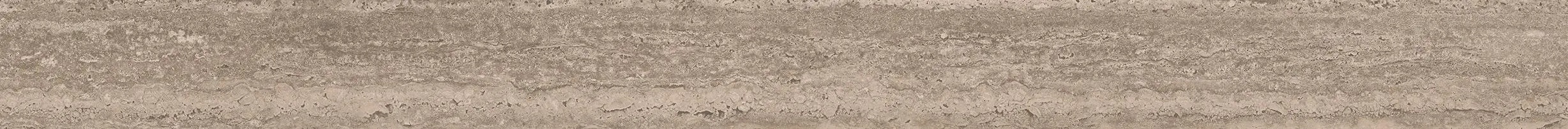 KERAMA MARAZZI Подступенок Про Травертин бежевый тёмный матовый обрезной 119,5x10,7x0,9
