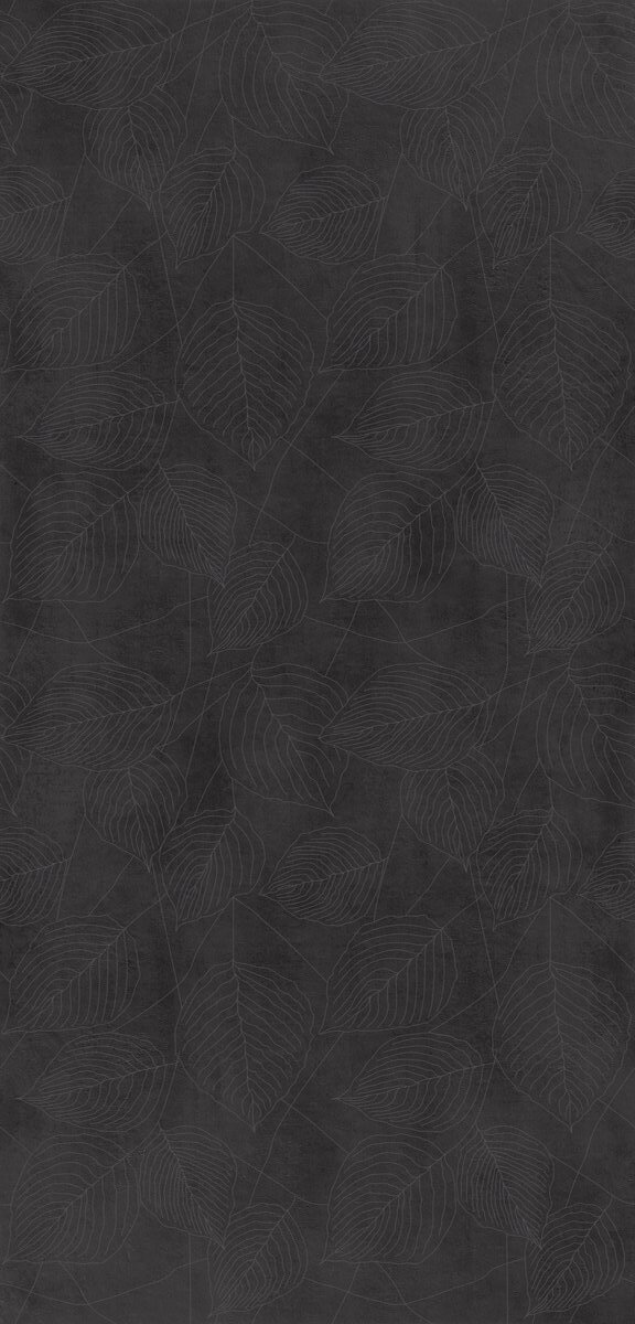 GIGACER Concrete Signs Graphite Leaves 120x250