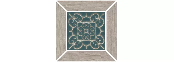 KERAMA MARAZZI Вставка Тровазо наборный серый матовый 13x13x0,9