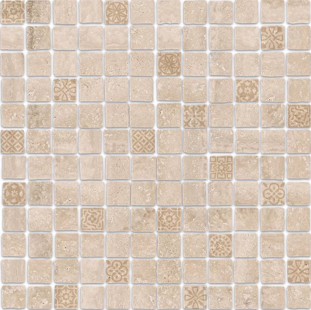 KERAMA MARAZZI Декор Риальто Антика 2 мозаичный бежевый светлый матовый 30х30х0,9