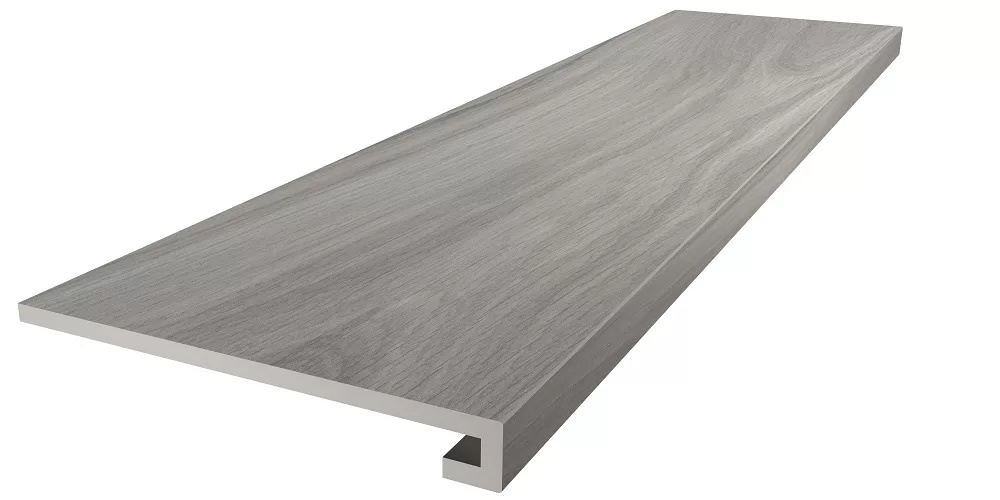 KERAMA MARAZZI Ступень клееная Монтиони серый матовый обрезной 33x119,5x0,9