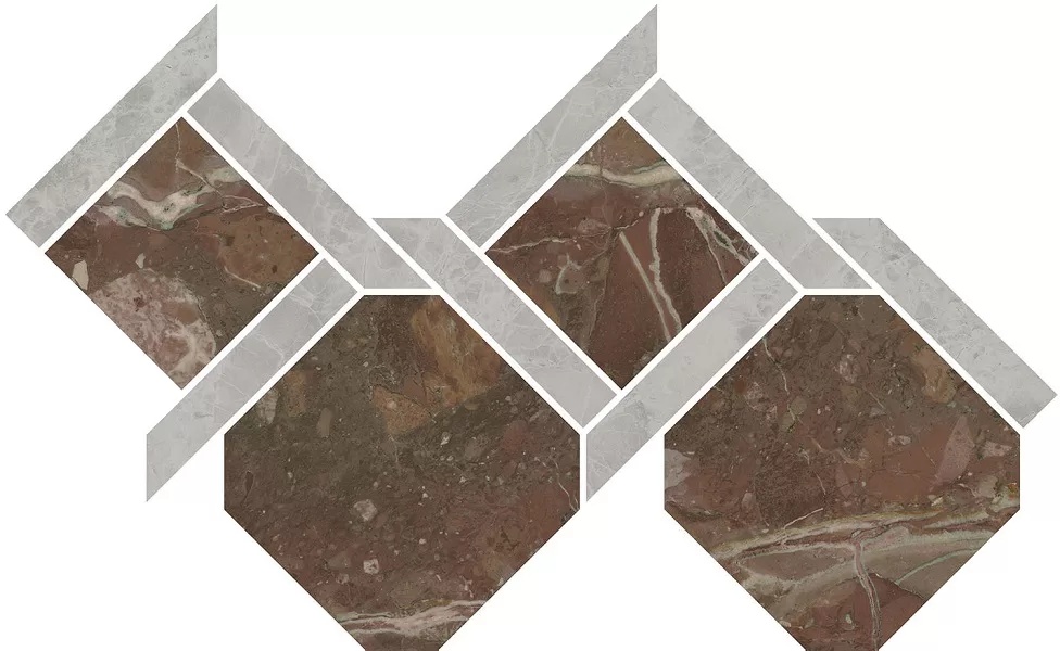 KERAMA MARAZZI Декор Риальто 1 наборный лаппатированный 48x29,5x0,9