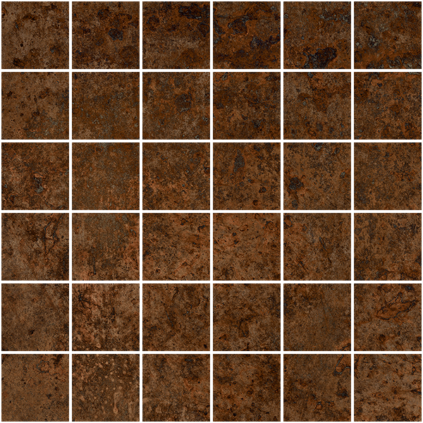 TAGINA Metal Corten  Naturale Ret. Mosaico 5-5 30x30