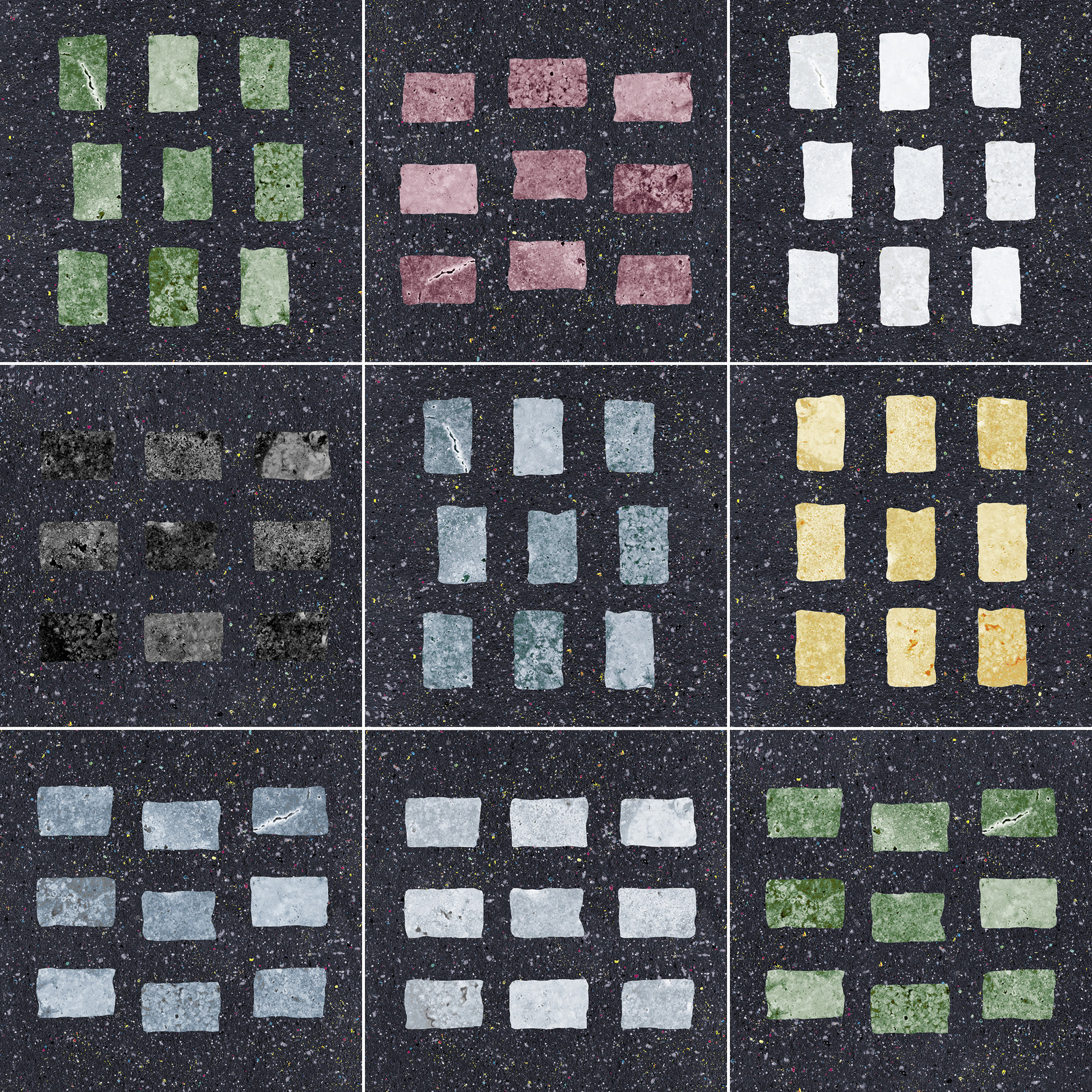 CIR Forever Color Gemstone Black Mix 20x20