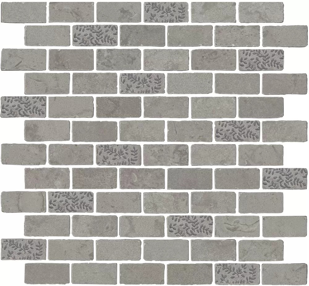 KERAMA MARAZZI Декор Про Лаймстоун Антика 2 мозаичный серый матовый 32х30х0,9