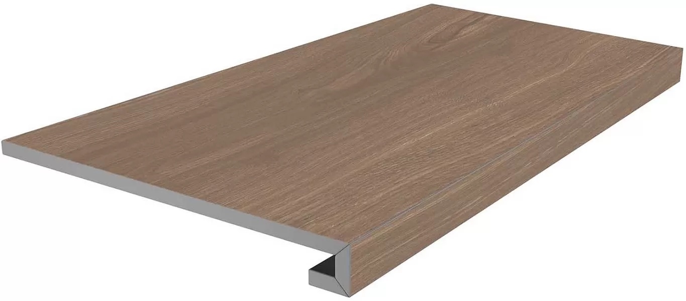 KERAMA MARAZZI Ступень клееная Альберони коричневый матовый обрезной 33x60x0,9
