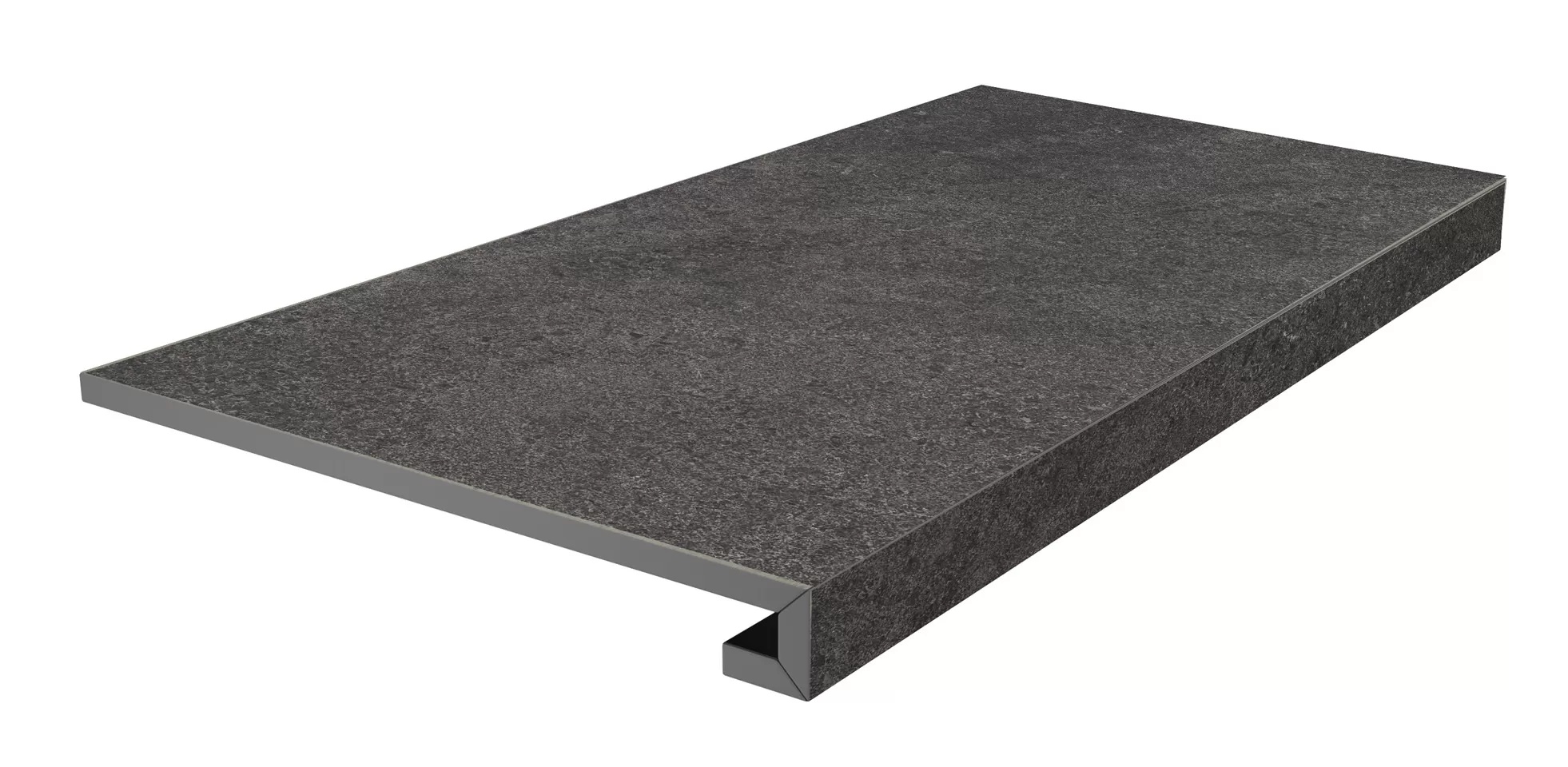 KERAMA MARAZZI Ступень фронтальная клееная Портленд антрацит матовый обрезной 33x80x0,9
