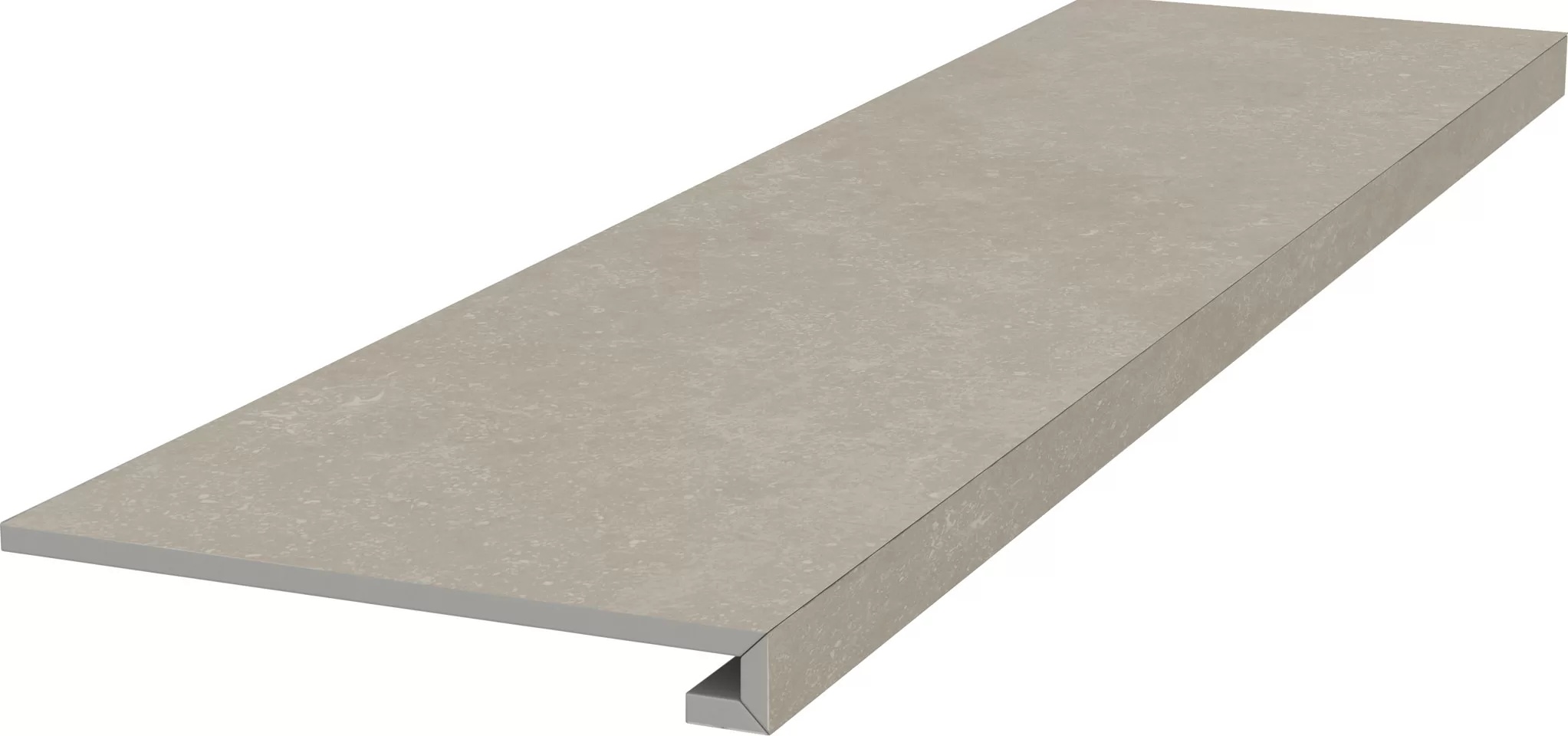 KERAMA MARAZZI Ступень фронтальная клееная Касабланка HP серый светлый матовый обрезной 33x119,5x0,9