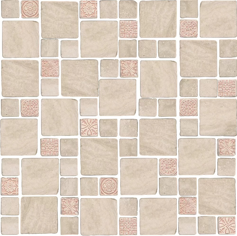KERAMA MARAZZI Декор Риальто Антика 4 мозаичный бежевый светлый матовый 30х30х0,9