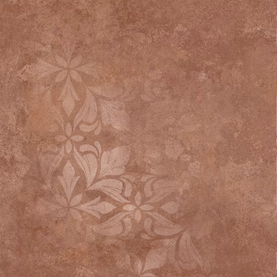 KERAMA MARAZZI Хадду красный матовый декорированный 40,2x40,2x0,8